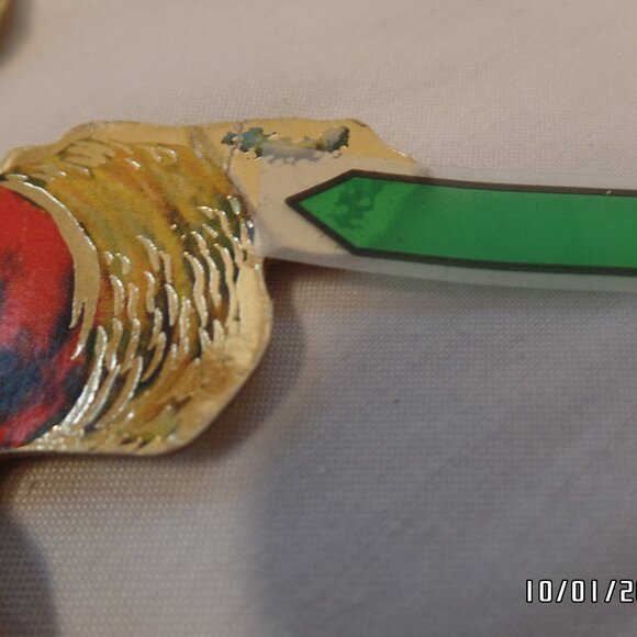 Vintage 1986 Merrimack? Ornaments 2 sided Hong Kong Outlined in Gold Old World - Picture 15 of 16